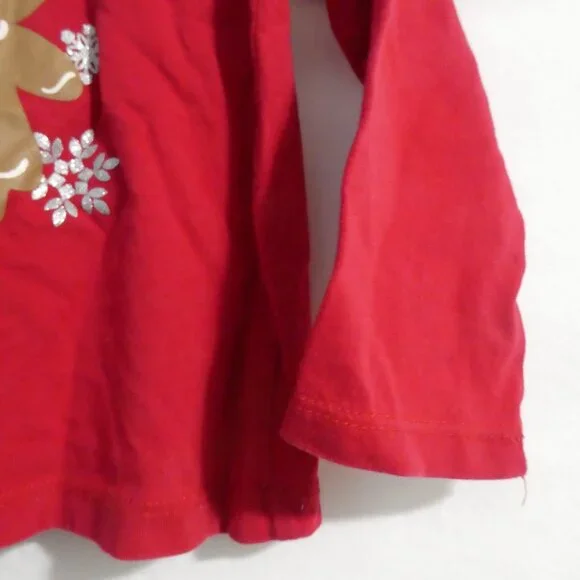 CHILDREN'S PLACE | 3T | Red Long Sleeve Crew Neck Graphic Sweetie T-Shirt / Tee - Picture 8 of 14